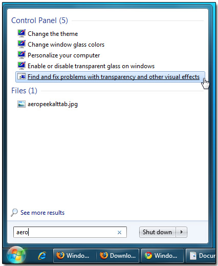 Image de Windows 7 DreamScene