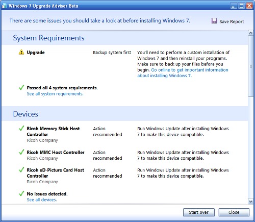 Image de Windows Upgrade Advisor