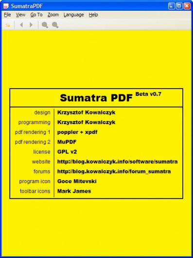 Image de Sumatra PDF